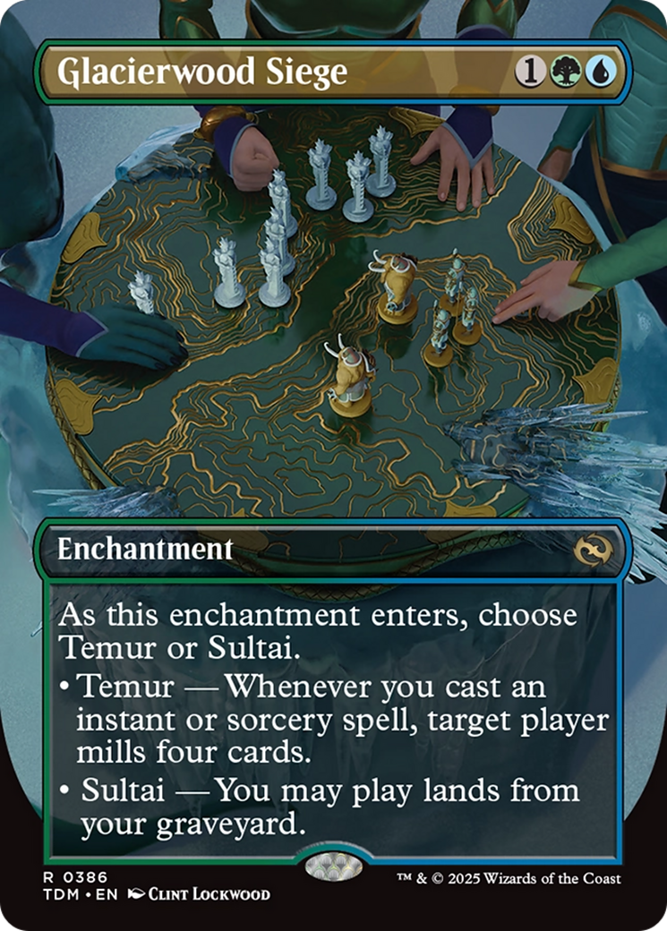 Glacierwood Siege (Borderless) (TDM-386) [Tarkir: Dragonstorm]