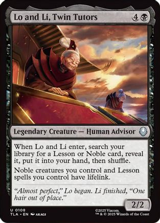 Lo and Li, Twin Tutors (TLA-108) [Avatar: The Last Airbender] Foil