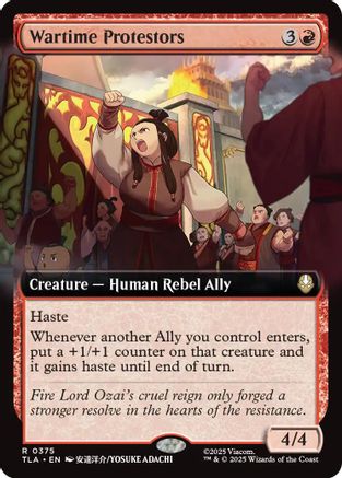 Wartime Protestors (Extended Art) (TLA-375) [Avatar: The Last Airbender]