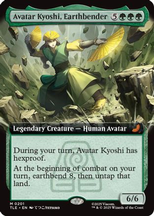 Avatar Kyoshi, Earthbender (Extended Art) (TLE-201) [Avatar: The Last Airbender: Eternal-Legal] Foil