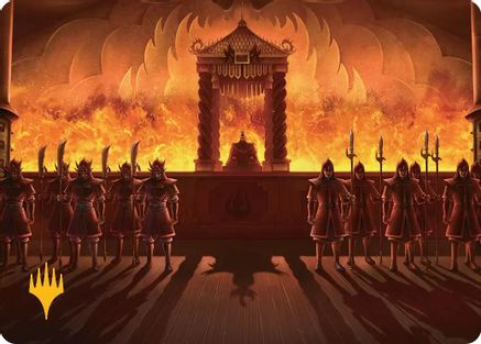 Fire Lord Ozai Art Card (Gold-Stamped Planeswalker Symbol) (ASTLA-027) [Art Series: Avatar: The Last Airbender]