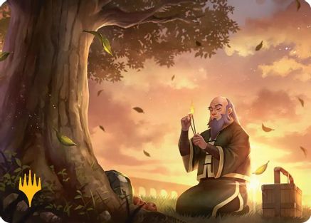 Bastion of Remembrance Art Card (Gold-Stamped Planeswalker Symbol) (ASTLA-030) [Art Series: Avatar: The Last Airbender]