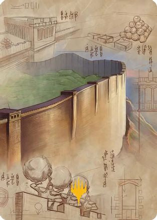 The Walls of Ba Sing Se Art Card (Gold-Stamped Planeswalker Symbol) (ASTLA-038) [Art Series: Avatar: The Last Airbender]