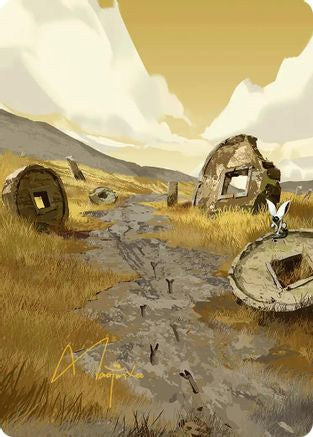 Plains Art Card (Gold-Stamped Signature) (ASTLA-050) [Art Series: Avatar: The Last Airbender]