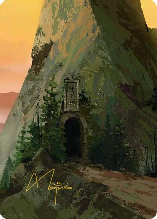 Mountain Art Card (Gold-Stamped Signature) (ASTLA-053) [Art Series: Avatar: The Last Airbender]