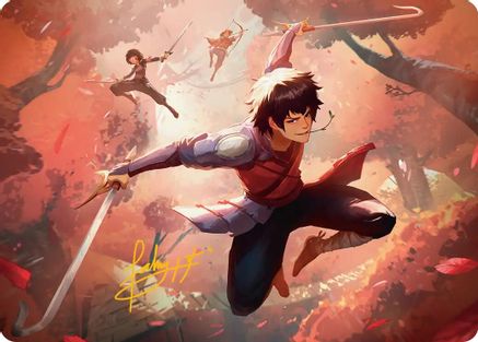 Jet, Freedom Fighter Art Card (Gold-Stamped Signature) (ASTLA-022) [Art Series: Avatar: The Last Airbender]