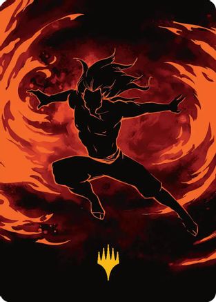 Ozai, the Phoenix King Art Card (Gold-Stamped Planeswalker Symbol) (ASTLA-039) [Art Series: Avatar: The Last Airbender]