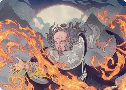 Iroh, Grand Lotus Art Card (Gold-Stamped Signature) (ASTLA-047) [Art Series: Avatar: The Last Airbender]