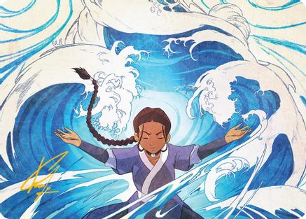 Katara, Water Tribe's Hope Art Card (Gold-Stamped Signature) (ASTLA-048) [Art Series: Avatar: The Last Airbender]