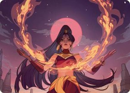 Firebending Student Art Card (ASTLA-044) [Art Series: Avatar: The Last Airbender]