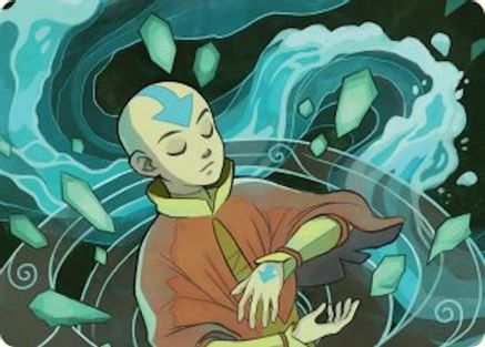 Aang, at the Crossroads Art Card (ASTLA-045) [Art Series: Avatar: The Last Airbender]