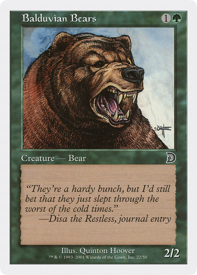 Balduvian Bears (DKM-022) [Deckmasters]