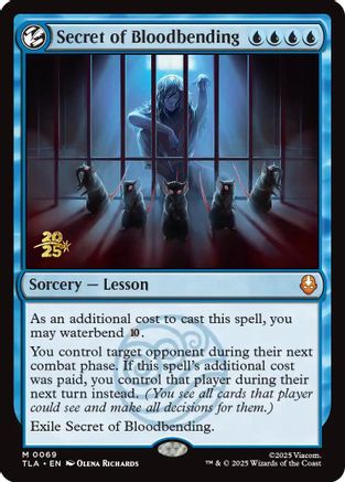 Secret of Bloodbending (PRE-069) [Prerelease Cards] Foil