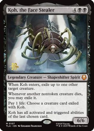 Koh, the Face Stealer (PRE-107) [Prerelease Cards] Foil