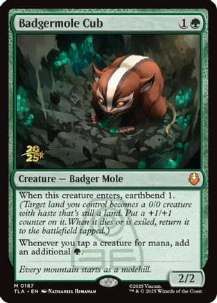 Badgermole Cub (PRE-167) [Prerelease Cards] Foil
