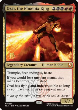 Ozai, the Phoenix King (PRE-235) [Prerelease Cards] Foil