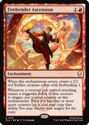 Firebender Ascension (PRE-137) [Prerelease Cards] Foil