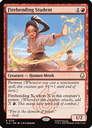 Firebending Student (PRE-139) [Prerelease Cards] Foil
