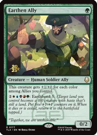 Earthen Ally (PRE-177) [Prerelease Cards] Foil