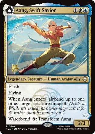 Aang, Swift Savior (PRE-204) [Prerelease Cards] Foil