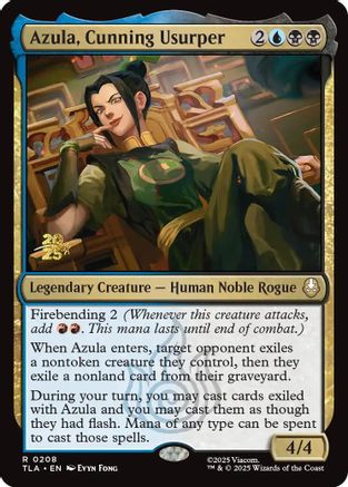 Azula, Cunning Usurper (PRE-208) [Prerelease Cards] Foil