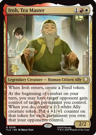 Iroh, Tea Master (PRE-228) [Prerelease Cards] Foil