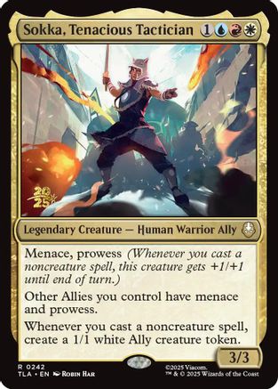 Sokka, Tenacious Tactician (PRE-242) [Prerelease Cards] Foil