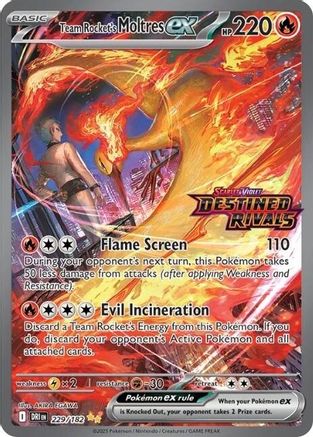 Team Rocket's Moltres ex (Destined Rivals Stamp) (229/182) [Miscellaneous Cards & Products] Holofoil - Double Rare