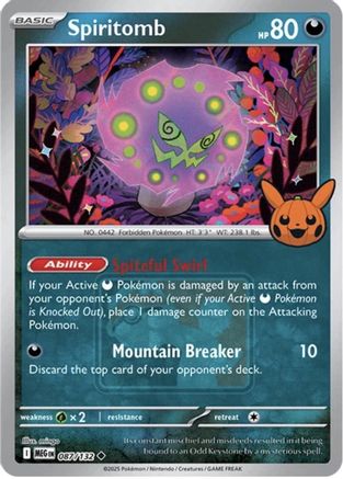 Spiritomb (Trick or Trade Stamped) (087) [League & Championship Cards] Holofoil - Uncommon