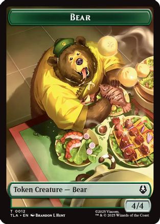 Bear // Food (0020) Double-Sided Token (TLA-12 // 20) [Avatar: The Last Airbender] Foil