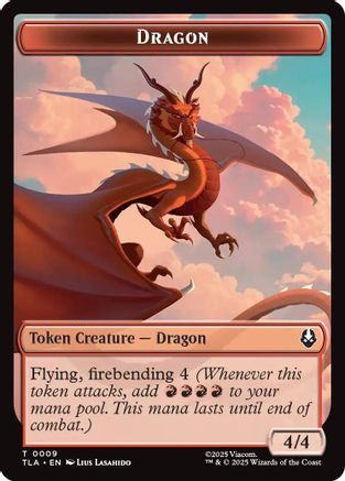 Dragon // Food (0019) Double-Sided Token (TLA-9 // 19) [Avatar: The Last Airbender]