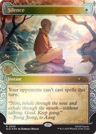 Silence (SLD-2300) (Rainbow Foil) [Secret Lair Drop Series] Foil