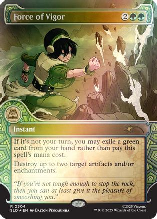 Force of Vigor (Rainbow Foil) (SLD-2304) [Secret Lair Drop Series] Foil