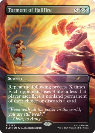 Torment of Hailfire (SLD-2287) (Rainbow Foil) [Secret Lair Drop Series] Foil