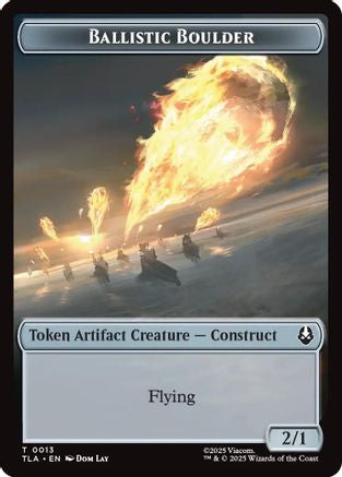 Ballistic Boulder // Food (0019) Double-Sided Token (TLA-13 // 19) [Avatar: The Last Airbender]