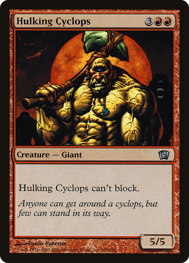 Hulking Cyclops (8ED-195) [8th Edition] Foil