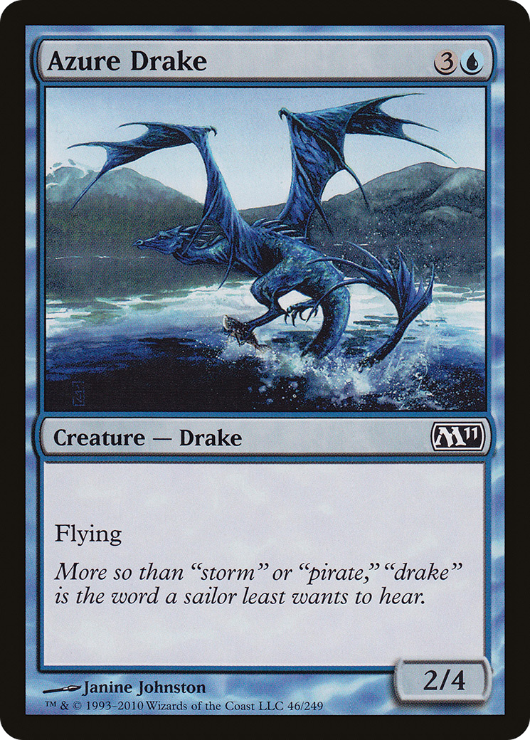 Azure Drake (M11-046) [Magic 2011] Foil