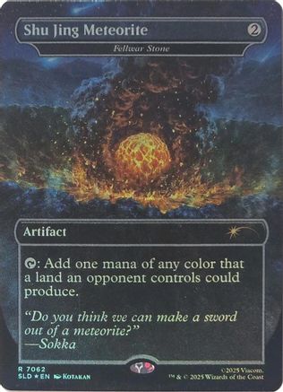 Shu Jing Meteorite - Fellwar Stone (Rainbow Foil) (SLD-7062) [Secret Lair Drop Series] Foil