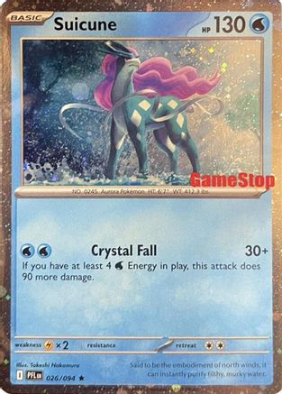 Suicune (Cosmos Holo) (Gamestop Exclusive) (026) [Miscellaneous Cards & Products] Holofoil - Promo