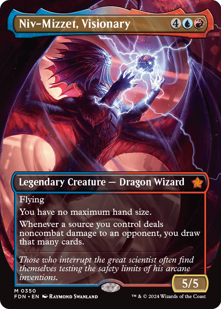 Niv-Mizzet, Visionary (Borderless) (FDN-350) [Foundations]