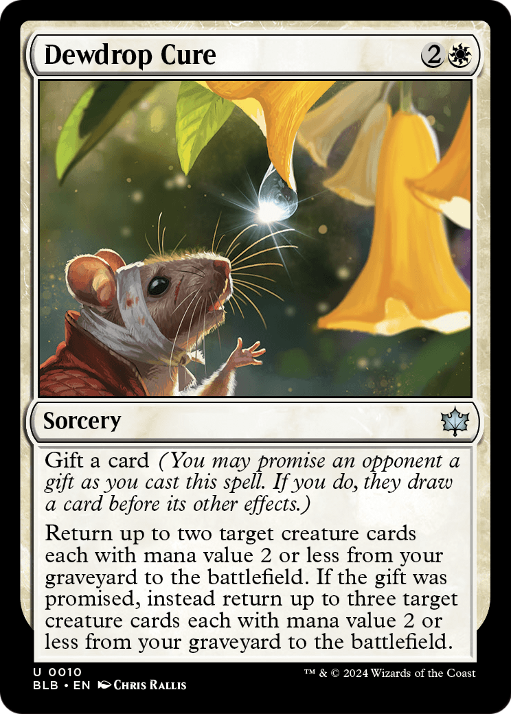 Dewdrop Cure (BLB-010) [Bloomburrow] Foil