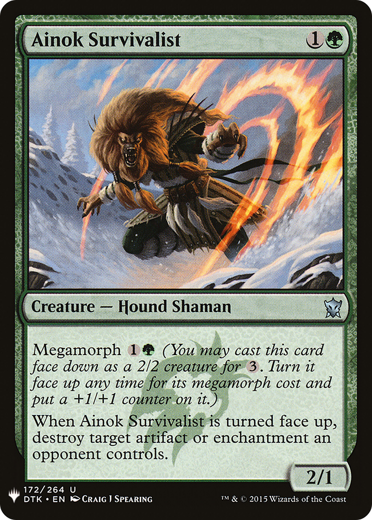 Ainok Survivalist (LIST-DTK-172) [The List]