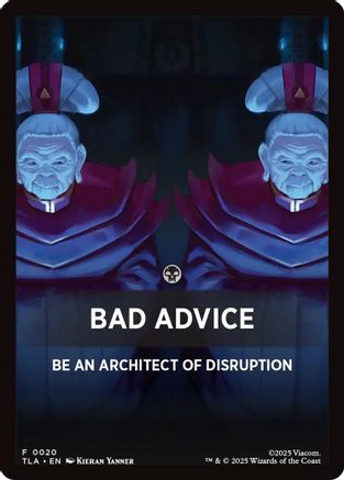 Bad Advice Theme Card (TLA-020) [Avatar: The Last Airbender]