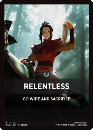Relentless Theme Card (TLA-026) [Avatar: The Last Airbender]