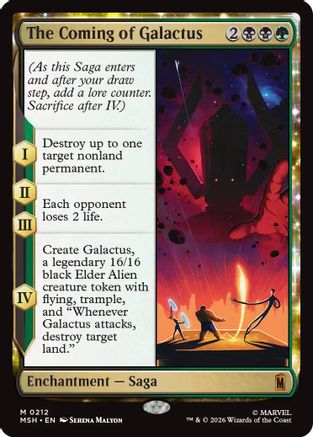 The Coming of Galactus (MSH-212) [Marvel Super Heroes] Foil