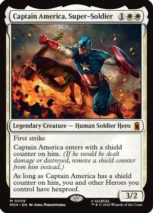 Captain America, Super-Soldier (MSH-009) [Marvel Super Heroes]