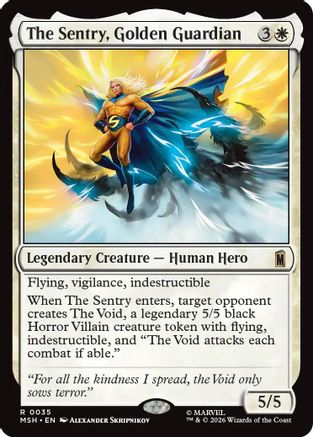 The Sentry, Golden Guardian (MSH-035) [Marvel Super Heroes] Foil