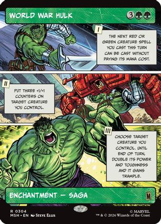 World War Hulk (Borderless) (MSH-304) [Marvel Super Heroes] Foil