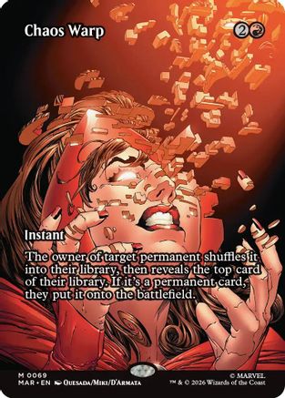 Chaos Warp (Borderless) (MAR-069) [Marvel Universe Eternal-Legal]