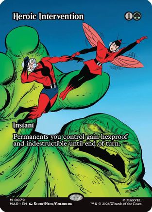 Heroic Intervention (MAR-079) (Borderless) [Marvel Universe Eternal-Legal] Foil
